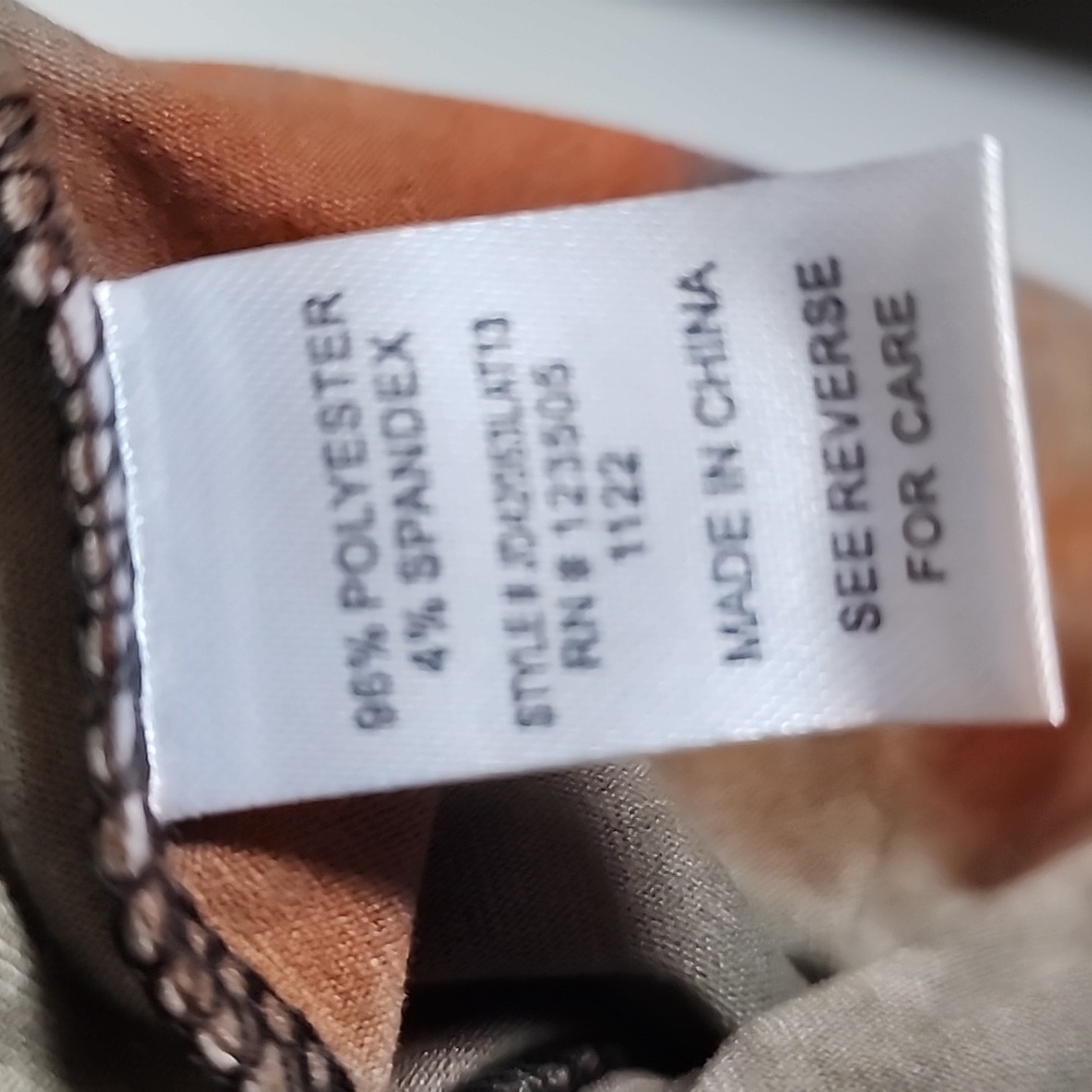 NWOT Heart Hips Orange/Blue/Beige Bodycon V-Neck Dress - Picture 3 of 6
